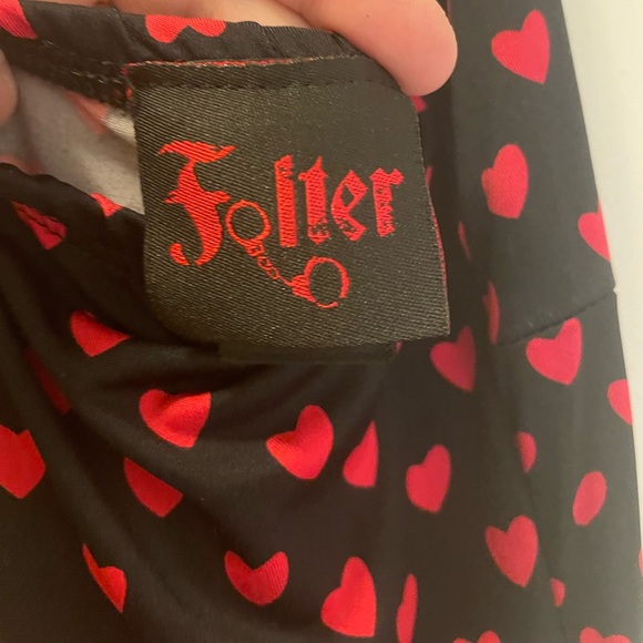 ModCloth Folter Sweetheart Halter / Valentine Hearts Dress / Size M / EUC ❤️ - Picture 12 of 16